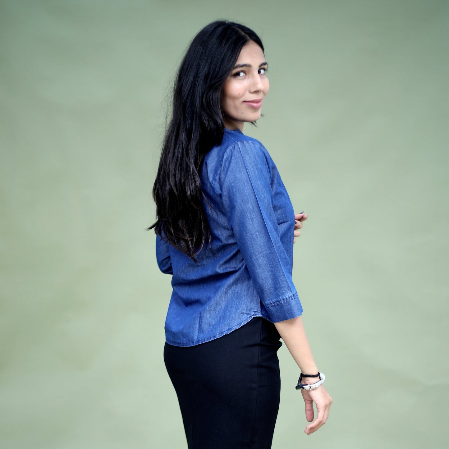 Blue Denim Casual Shirt