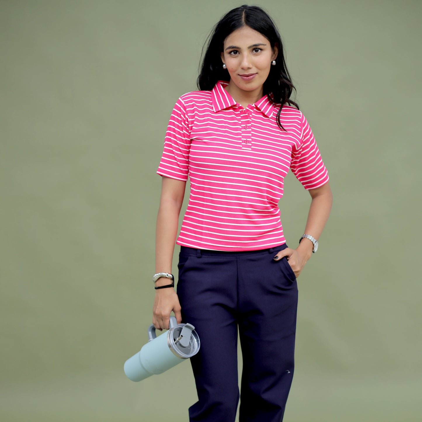 Pink stripe t-shirt