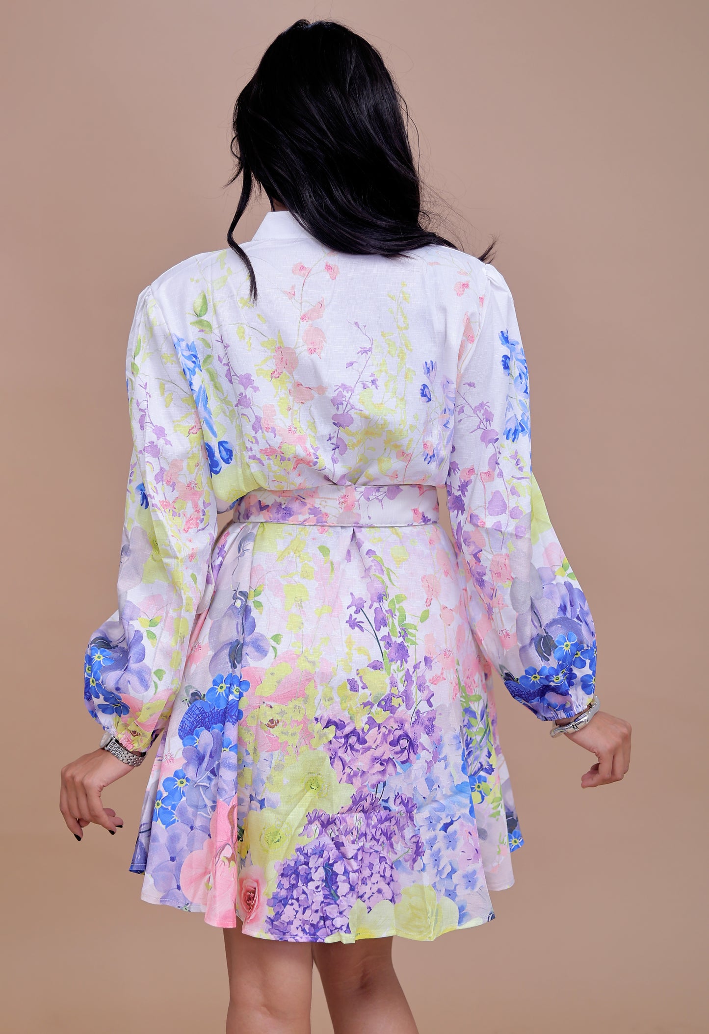Grace Belted Floral Dress