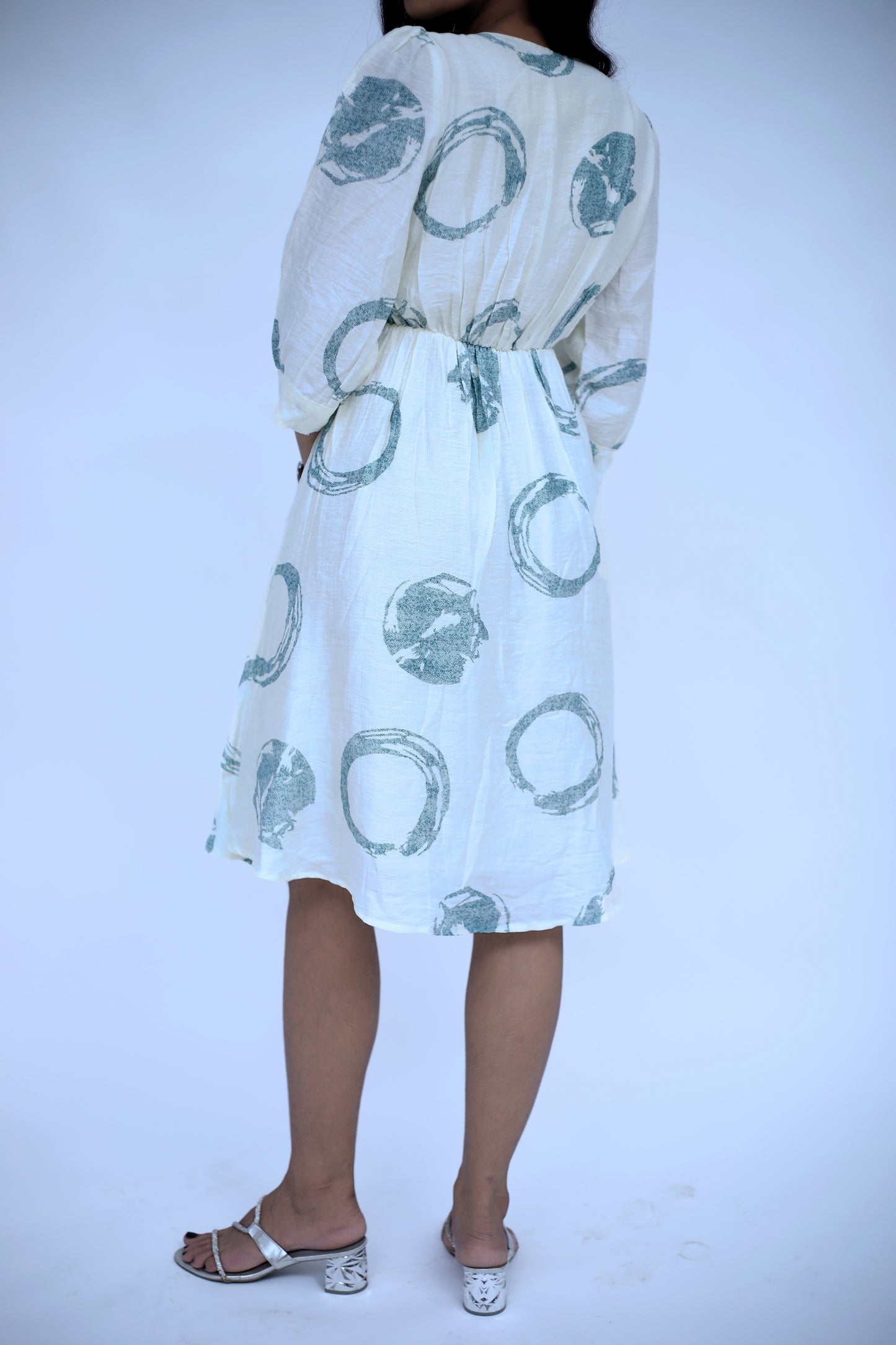 Ivory Cotton A-Line Dress