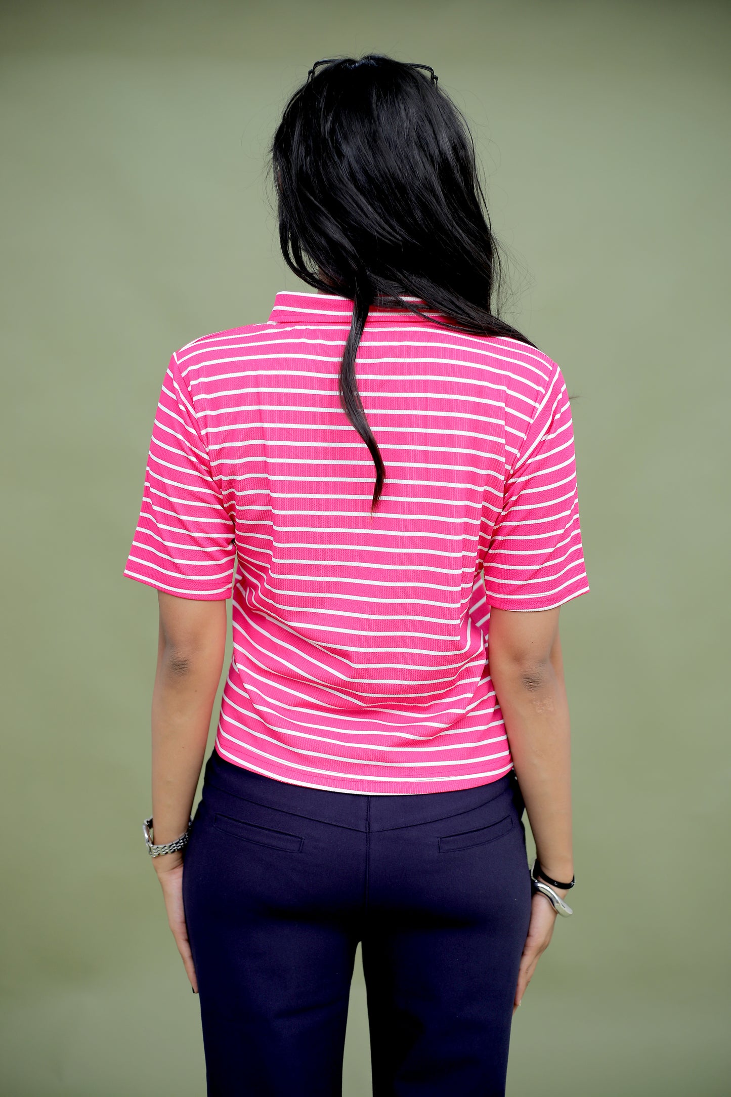 Pink stripe t-shirt