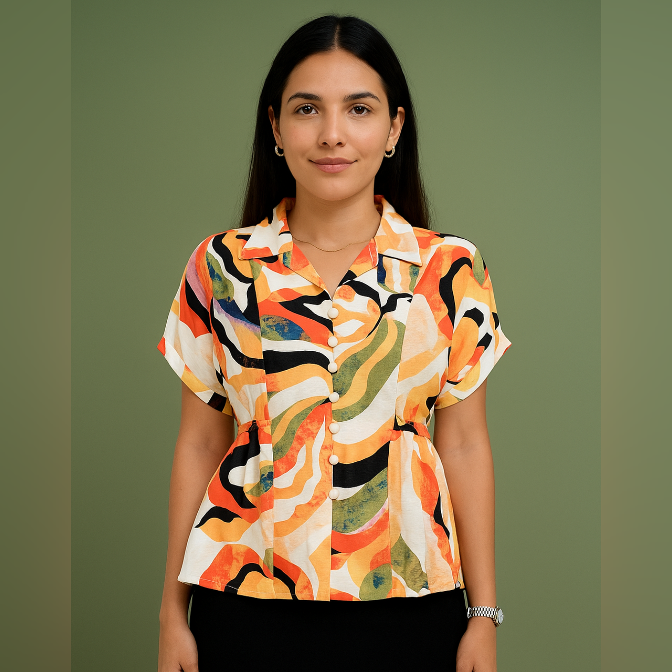 Multicolor Shirt Top