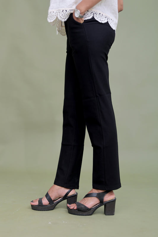 Black High-Waist Pants