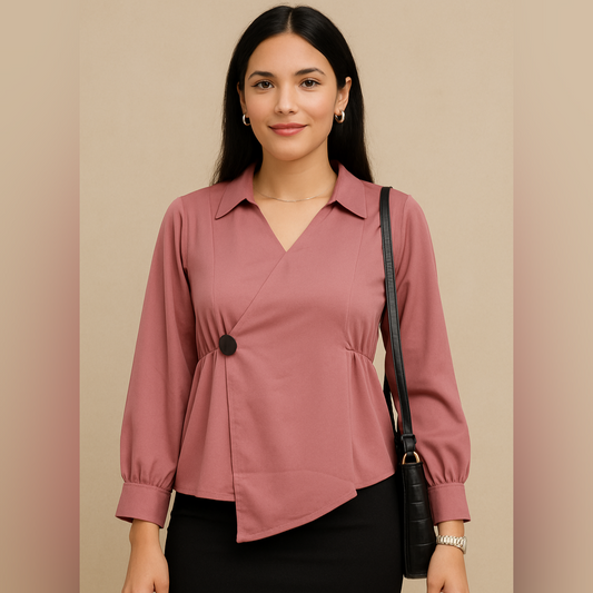 Pink Wrap Shirt