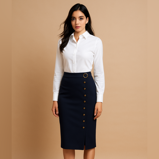 Navy Blue Skirt