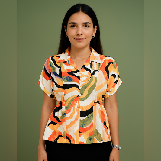 Multicolor Shirt Top